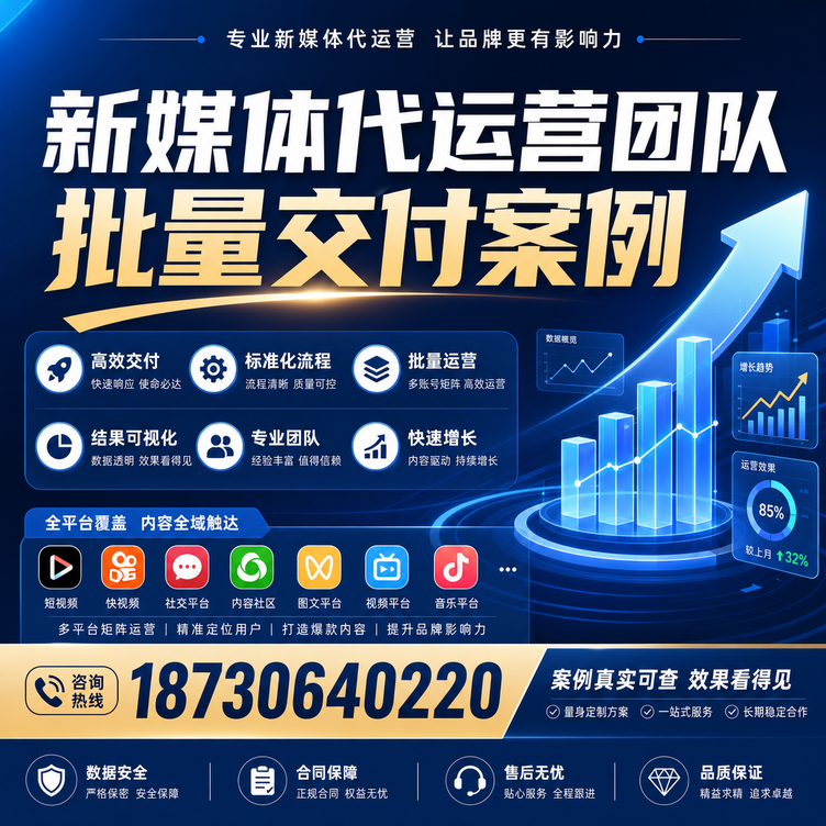 三门峡代运营公司多客户账号批量高效交付案例