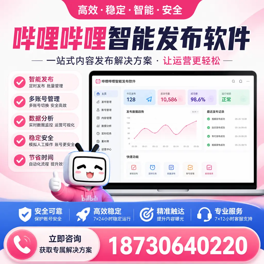 哔哩哔哩智能发布软件选型对比：哪个更适合 三门峡 的你？